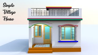 1520 House Plan🏡  Simple Village House  Low Cost House Plan [upl. by Cacie192]