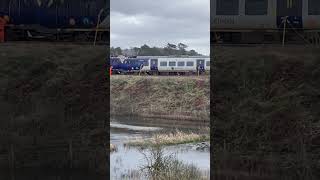 Derailed train in grange over sands [upl. by Edalb]