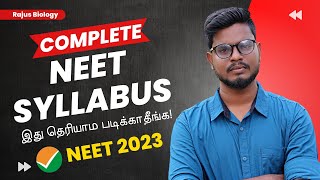 NEET 2023 Syllabus in Tamil 🔥 Complete NEET Syllabus amp Analysis [upl. by Kerr]