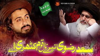 SAAD RIZVI TERE NAAL QOM KHARI AY  Super hit  NEW TARANA  TLP [upl. by Calmas]