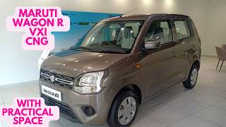 Maruti Suzuki Wagon R VXI CNG  Segment Best Practical Space Mileage Power Detailed caarnavtech [upl. by Ash]