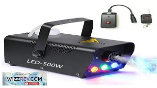 Fog Machine Portable Led Smoke Machine With Lights amp Wireless Remote Control Review [upl. by Faydra]