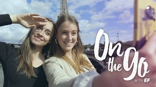 Maria amp Philippine cruise to the Eiffel Tower – On the go with EF 2 [upl. by Elimaj]