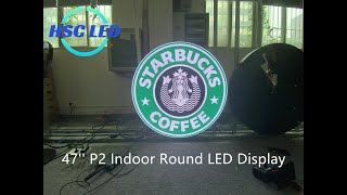 47‘’ P2 Indoor Circular LED Display [upl. by Aurelie]