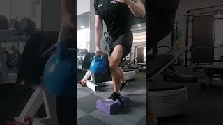 standing tripod work in isometry with load footworkouts [upl. by Hollah]