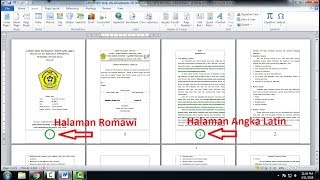 Cara Membuat Halaman Romawi dan Angka dalam Satu Dokumen di Word [upl. by Natalia]