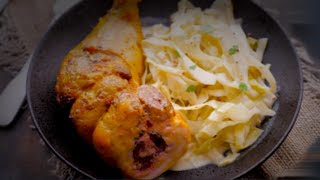 Recette poulet au four  Cuisses de poulet farcies à la viande hachée [upl. by Eetse396]