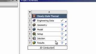 3D Conduction Using Ansys Workbench — PreAnalysis [upl. by Anitsugua606]