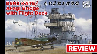 Nakajima B5N2 KateAkagi Bridge with Flight Deck Border Models 135 [upl. by Yelsnit]