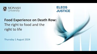 Food Experience on Death Row The right to food and the right to life [upl. by Imik]