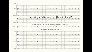 Konzert in A für Klarinette und Orchester KV 622  I Mov Allegro  OV  WA Mozart [upl. by Cleve762]