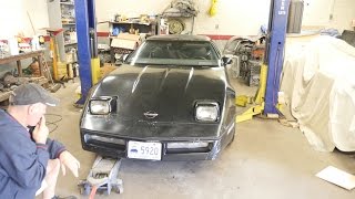 1985 Corvette C4 Front Mono Leaf Spring Replacement [upl. by Akerahs]