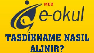 EOkul Tasdikname Nasıl Alınır [upl. by Alekal796]