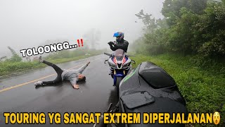 NYERAH BAWA ZX636 KE LABUAN BAJO‼️AKANG MV PINGSAN DITENGAH JALAN [upl. by Ricard]