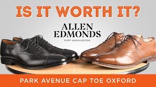 Allen Edmonds Park Avenue Cap Toe Oxford Is It Worth It  Iconic American Dress Shoe [upl. by Eylsel990]