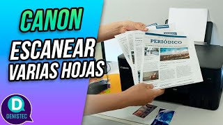 Escanear varias hojas como PDF en impresoras Canon  G3170 ✅ [upl. by Rutra]