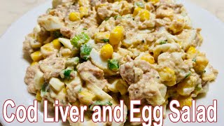 Cod Liver and Egg Salad [upl. by Reni]