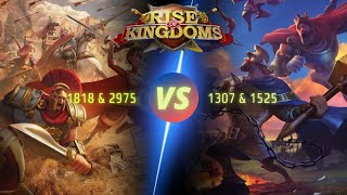 RoK Rise of Kingdom 1818 amp 2975 vs 1307 amp 1525  Pass 4 3 riseofkingdoms kvk C12046 [upl. by Westleigh883]