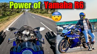 Riding BeerBikerSamy ‘s Yamaha R6 🔥 Kya Bike hai 😨 [upl. by Tawsha329]