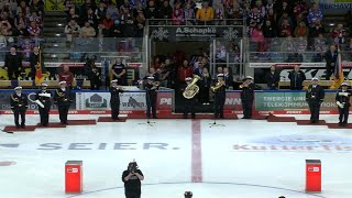 Play Off Finale Bremerhaven  Berlin Game 1 German National Anthem del magenta sports [upl. by Putnem109]