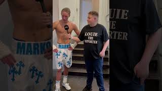 MARKO VITUK POST FIGHT INTERVIEW [upl. by Anez912]