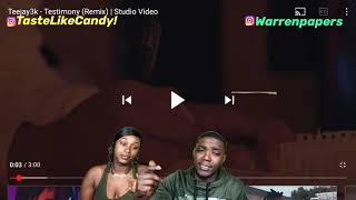 Teejay3k  Testimony Remix  Studio Video Reaction [upl. by Tierney]