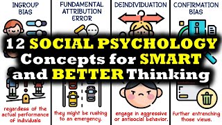 12 Social Psychology Concepts for Smart and Better Living [upl. by Ativad972]