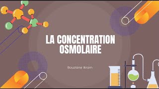 Comment calculer losmolarité  concentration osmolaire   exercice 1 Biophysique [upl. by Morril]