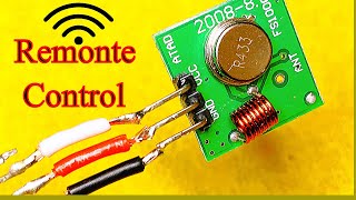 How To Make Simple RF Remote Control One Channel Transmitter and Receiver [upl. by Lune]