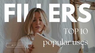 Top 10 popular uses of Dermal Fillers botox beautyfacts selfcare healthfacts drtomavip [upl. by Nelleus]