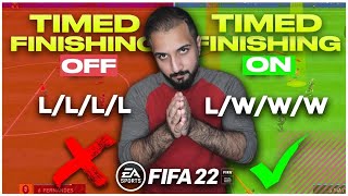 PRO FINISHING TUTORIAL FIFA 22 TIMED FINISHING [upl. by Madriene536]