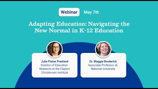 Adapting Education Navigating the New Normal in K12 Education [upl. by Hsetih]