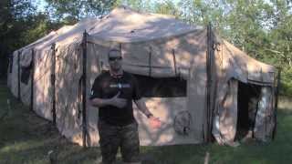 US Military GP Tent  Quick Review [upl. by Ganley464]