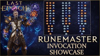 Last Epoch 092Q  All Runemaster Invocations  Showcase [upl. by Ocker]