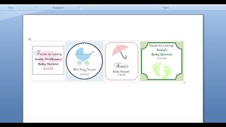 How to Make Tags and Printables with MS Word [upl. by Eilerua]