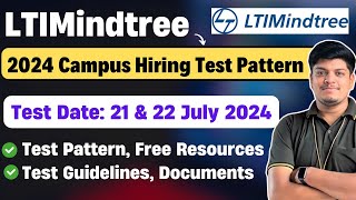 🔥LTIMindtree Exam Pattern 2024  Test Date 2122 July  Campus Hiring  Guidelines Documents [upl. by Suinotna]