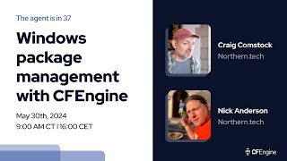 CFEngine The agent is in 37  Windows package management with CFEngine [upl. by Eilagam857]