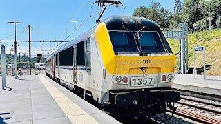 Train at Ottignies Station 4K [upl. by Alim]