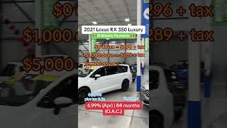 Lexus RX 350 PAYMENT options LexusRX350 UsedCarsBrampton UsedCarsCanada AutoPlanet [upl. by Anidan]