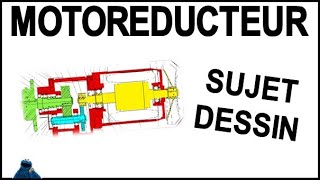 MOTORÉDUCTEUR CERMEX  Sujet dessin industriel  technique [upl. by Vinson]