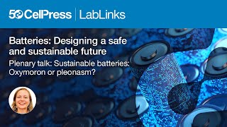 Plenary Sustainable batteries Oxymoron or pleonasm [upl. by Apthorp932]