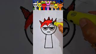 Incredibox Sprunki 🎵 I Drew Sprunki Red 🔴 Raddy Sprunki 🎶 Painting 🖍️ sprunki [upl. by Ihp201]