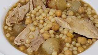 طريقة تحضير وصفة المغربية بالدجاج بخطوات سهلة Best Lebanese Chicken Moghrabieh Recipe [upl. by Lillywhite]