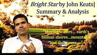 Bright Star by John Keats Summary and Analysis [upl. by Kinom]