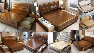 shesham wood bed designs 2024  Latest collection of wooden bed designs 👌  simple double bed 🛌 New [upl. by Luhar]