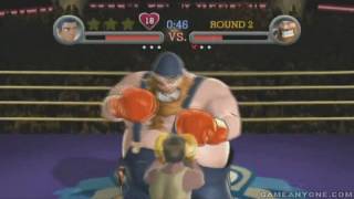 PunchOut Wii Walkthrough  World Circuit A  Title Defense Bear Hugger HD [upl. by Iramaj]