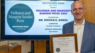 VOLKMAR AND MARGRET SANDER PRIZE 2024 STEVEN E SOKOL [upl. by Anaher]