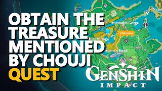 Obtain the treasure mentioned by Chouji Genshin Impact [upl. by Gnud261]