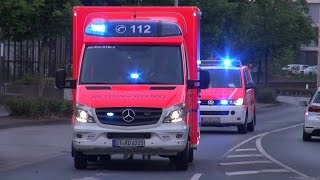 RTW JohanniterUnfallHilfe  NEF1 Feuerwehr Rheine [upl. by Enomar]