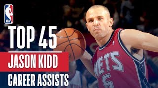 Jason Kidds Top 45 Assists [upl. by Krid]